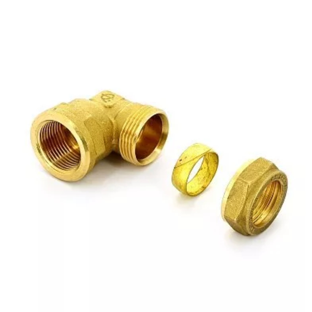 Угол ВР 22 x 1/2" обжим TIEMME