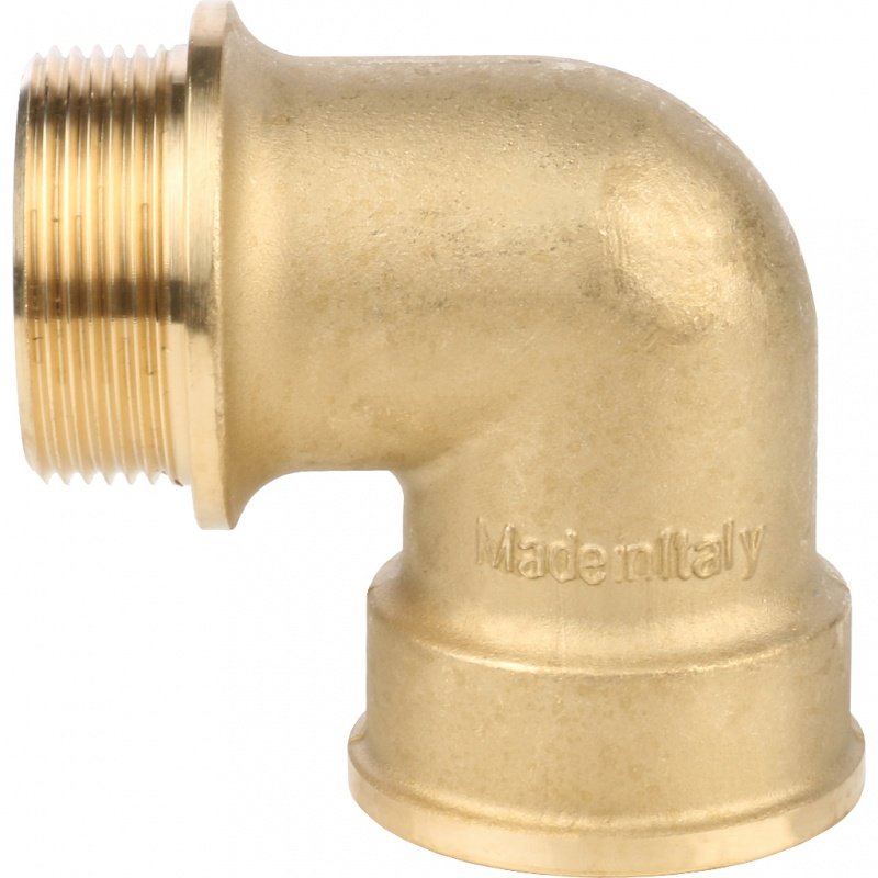 Угол резьбовой ВН с упором 1"1/2 латунь STOUT