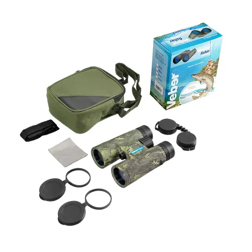 Бинокль Veber Fisher 10x42, камуфляжный