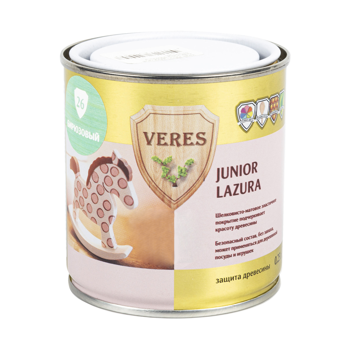 Верес джуниор №26 бирюзовый 0,25 л (1/6) "veres"