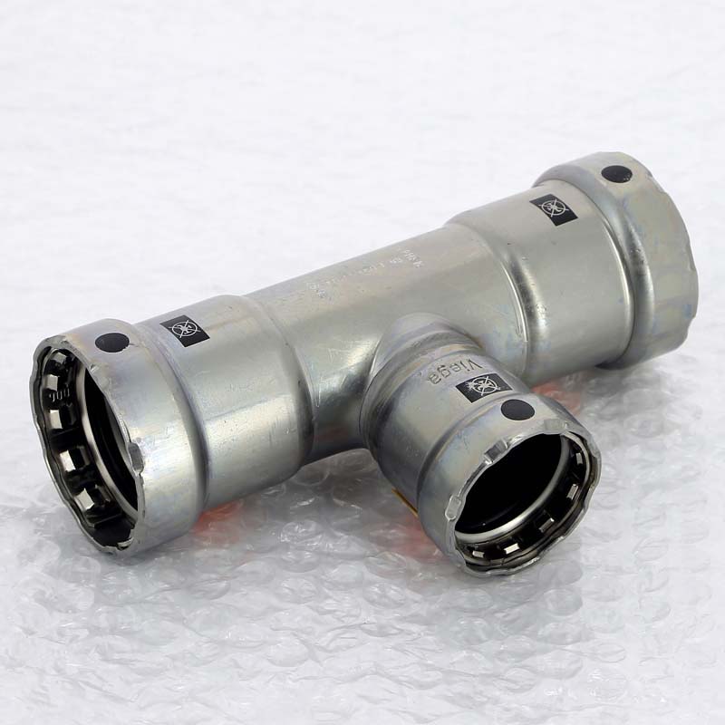 Тройник пресс оцинкованная сталь Megapress VIEGA 1"1/4 х 1" х 1"1/4