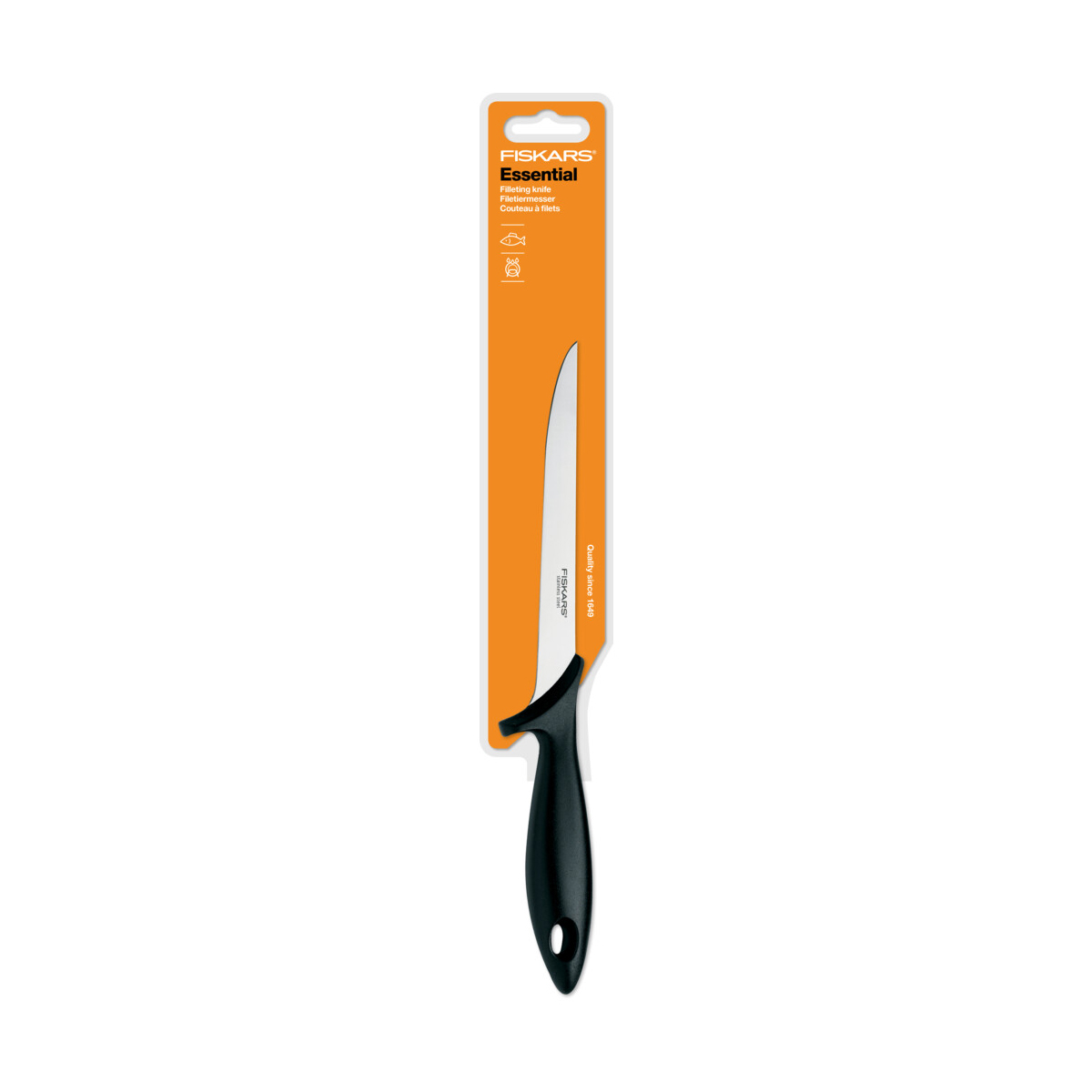 Нож филейный "essential" 18 см (1/5) "fiskars" 1023777