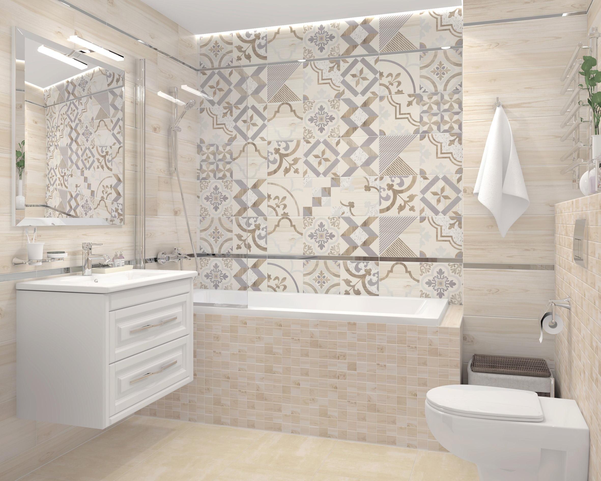 Woody серый 25x75