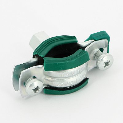 Хомут для труб Walraven Bifix G2 BUP М8/М10 1/2" ( ⌀ 20-23 мм) шумопоглощающий, EPDM, быстрый замок