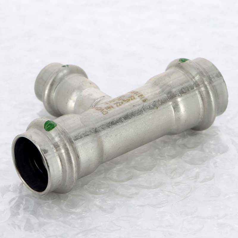 Тройник пресс 22х15х22 нержавеющая сталь Sanpress Inox VIEGA