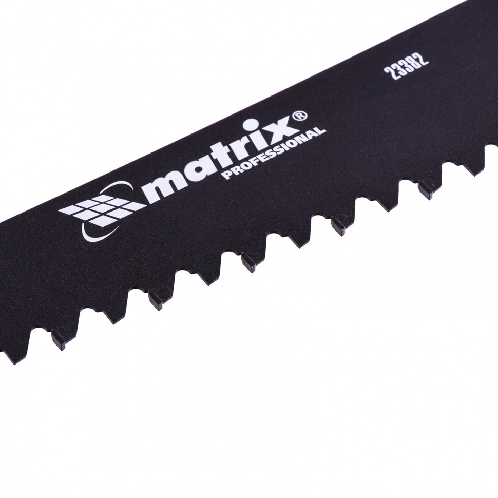 Ножовка по пенобетону, 700 мм, защитное покрытие, твердосплавные напайки на зубья, двухкомпонентная рукоятка Matrix (23382)