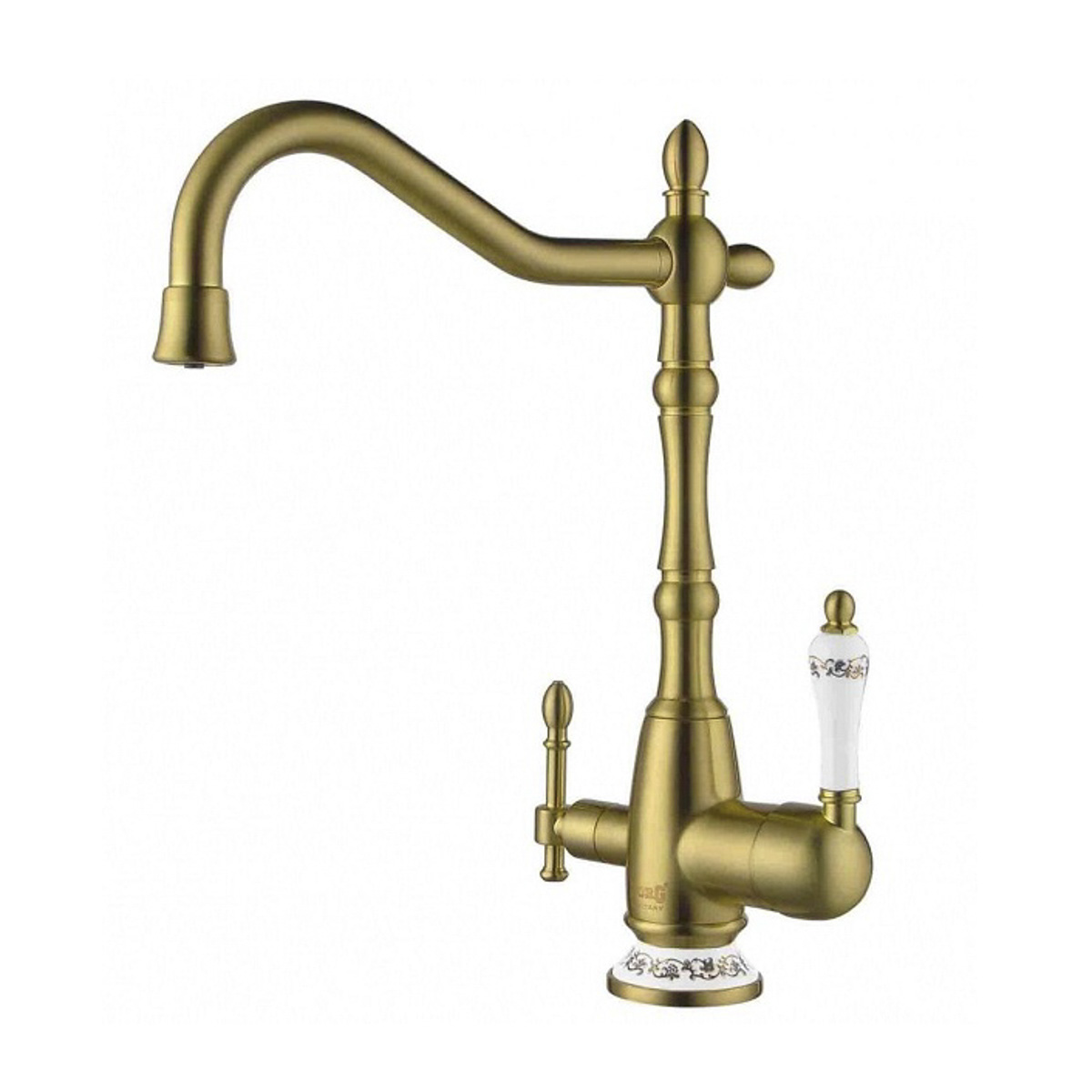 Смеситель для кухни с подключ. к фильтру питьев. воды zr 312 yf-50-br "zorg"