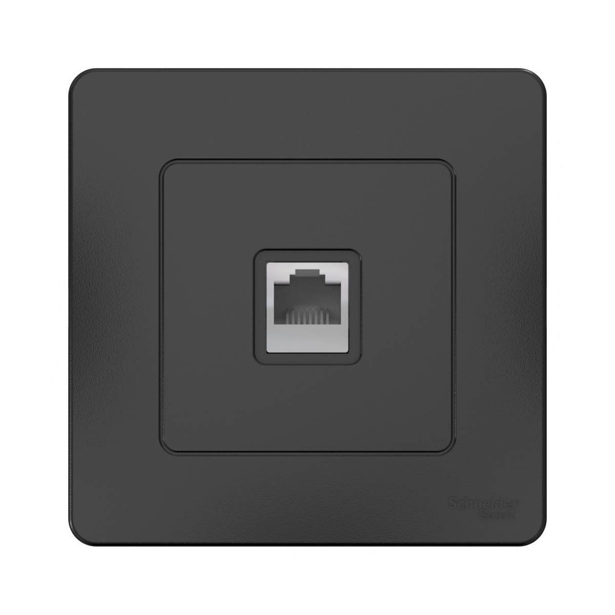 Розетка компьютерная "blanca" 1 местн. rj45, антрацит (1/10/20) "schneider"