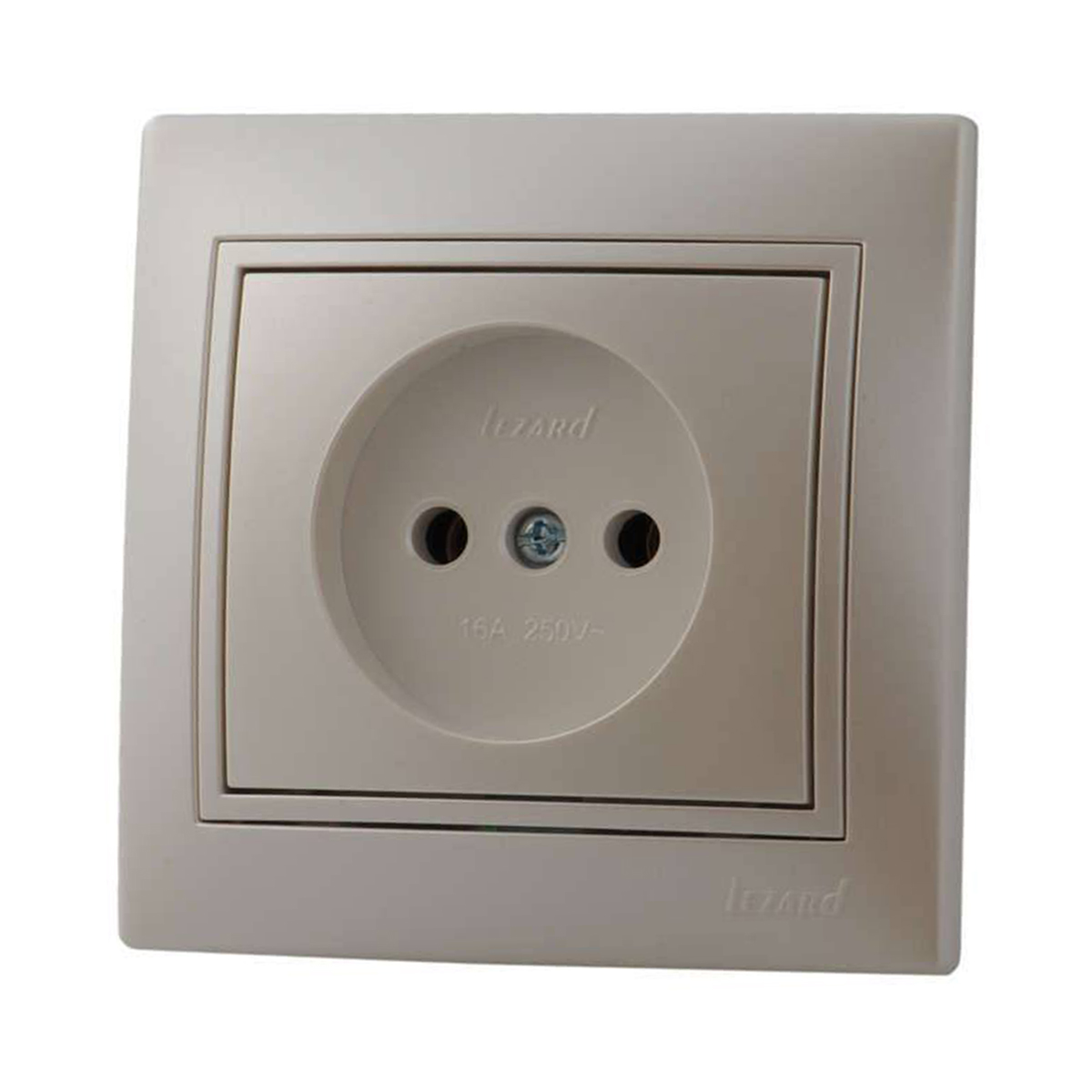 Розетка "mira" 1 местн. (керамика) жемчужно-белый (1/10/120) "lezard" 701-3030-121