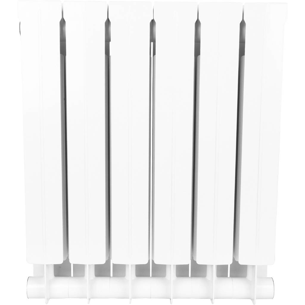 Радиатор STOUT STYLE 500 мм 6 секций, биметал. (боковое подключение) на 10,6 кв.м.