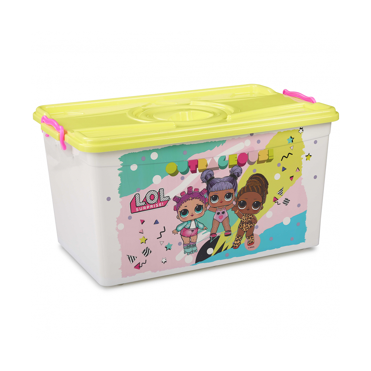 Контейнер "lol surprise" 50 л прямоуг. с крышкой (1/5) "альтернатива"  м7637