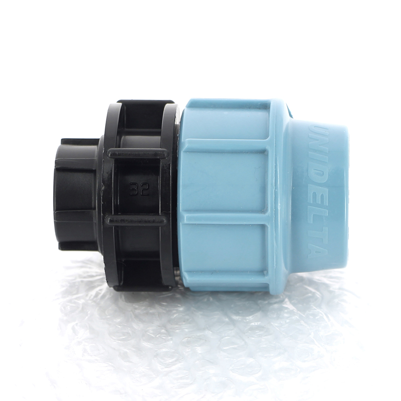 Муфта обжимная ВР 32 x 1/2" для водопроводных ПНД труб UNIDELTA