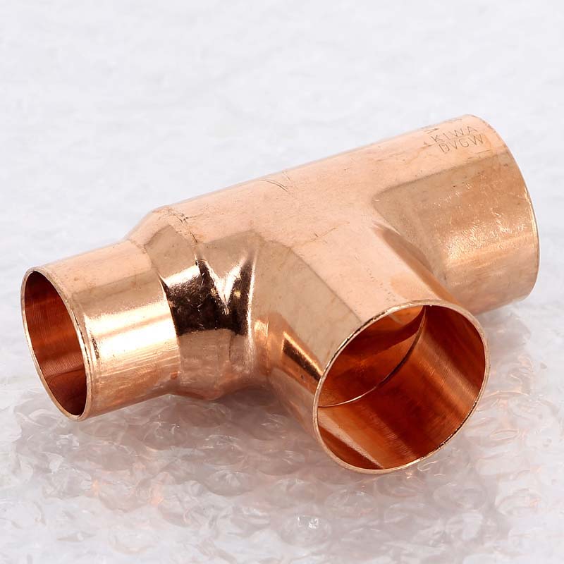 Тройник переходной под пайку 35 х 28 х 28 мм VIEGA медный