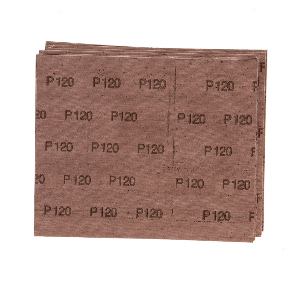 Шлифлист на тканевой основе, P 120, 230 х 280 мм, 10 шт, влагостойкий Сибртех (756457)
