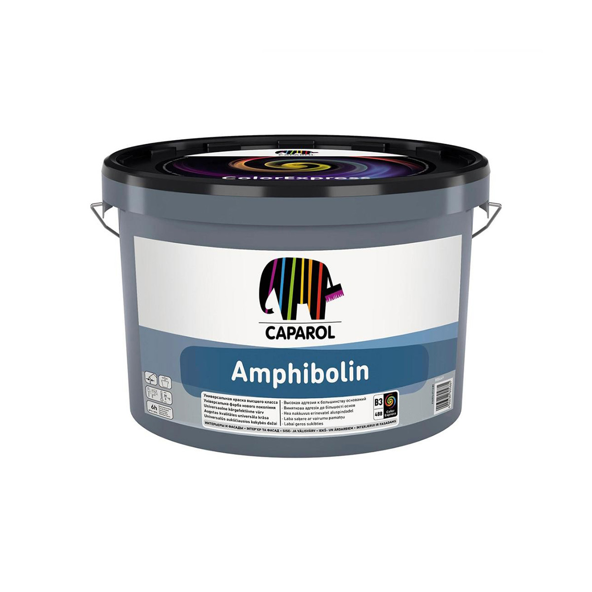 Краска фасадная "amphibolin pro" база 3 (бесцветная) 9,4 л (1) "caparol"