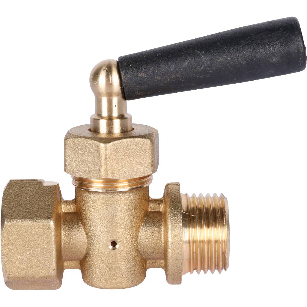 Кран ВН трехходовой STOUT 1/2" для манометров