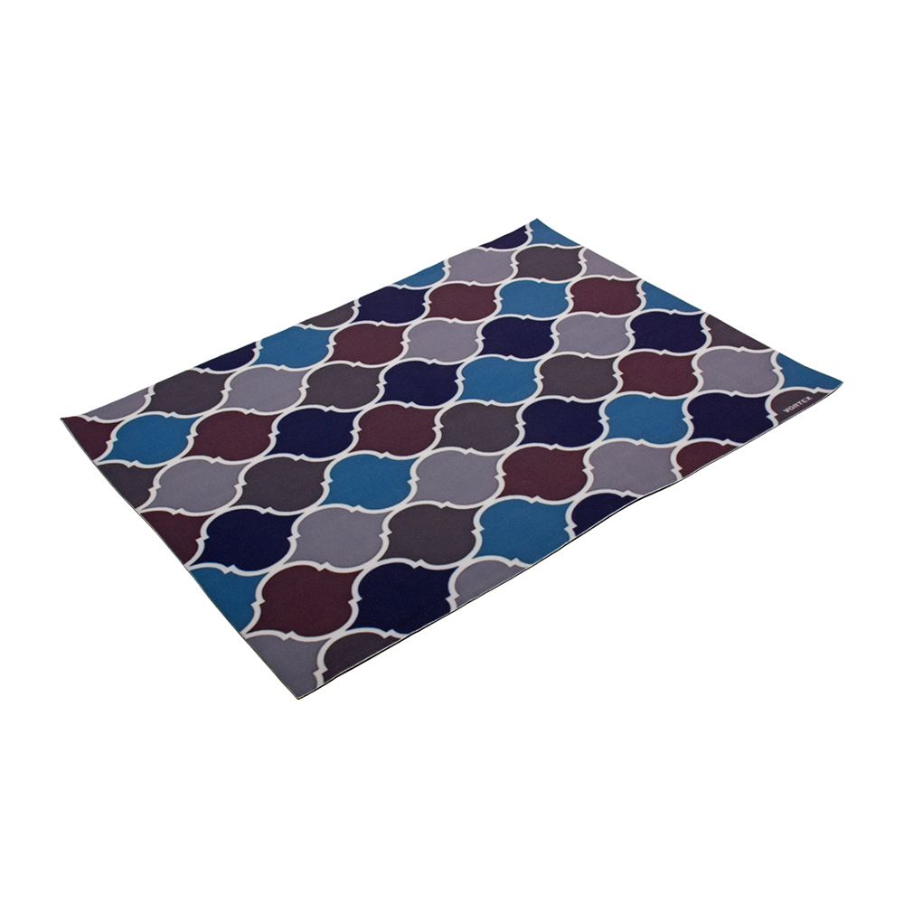 Коврик влаговпитывающий "samba" 90*120 см "орнамент" (1/8) "vortex" 24223