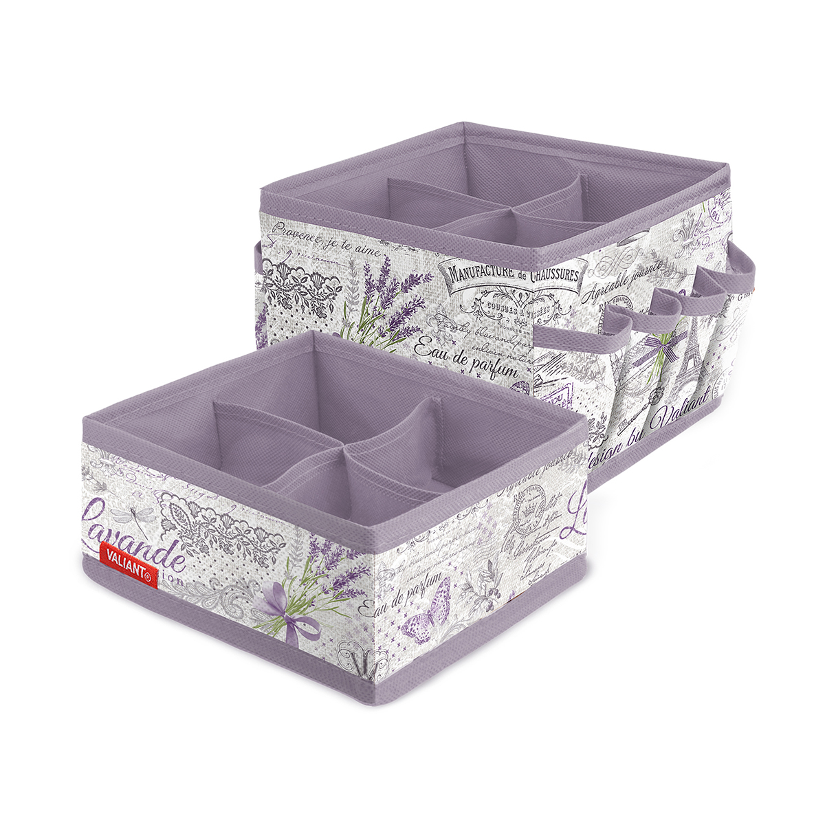 Органайзеры для косметики и аксес. "lavande" набор 2 шт. (1/24) "valiant" lv-s4s4
