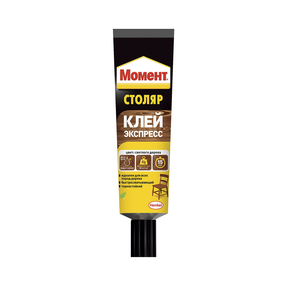 Клей момент-столяр   125 г в шоу-боксе (9/36)   хенкель