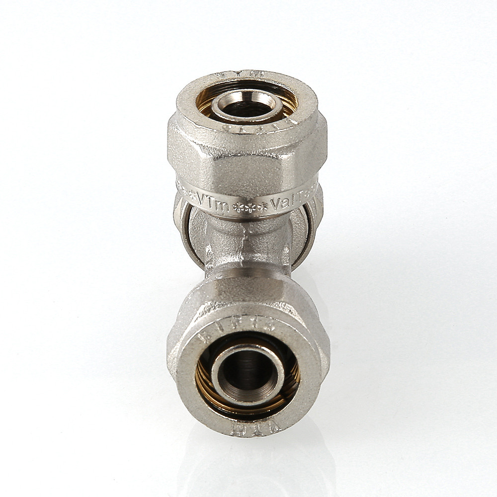 Тройник обжимной для металлополимерных труб 32 мм VALTEC