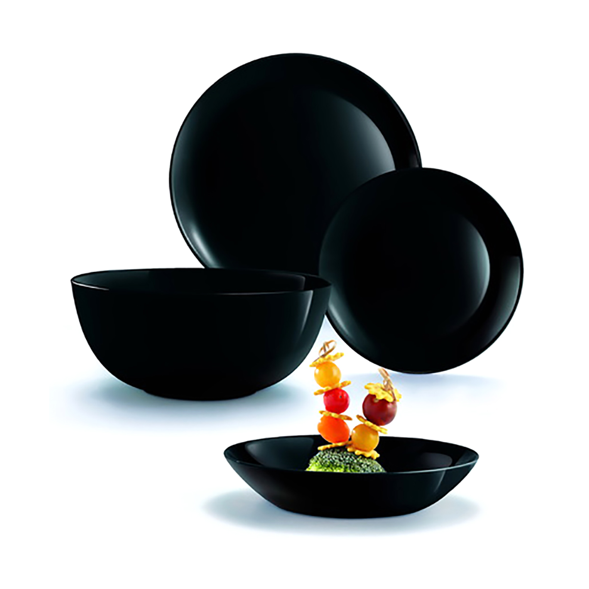 Тарелка десертная "luminarc" diwali black 19 см (12)