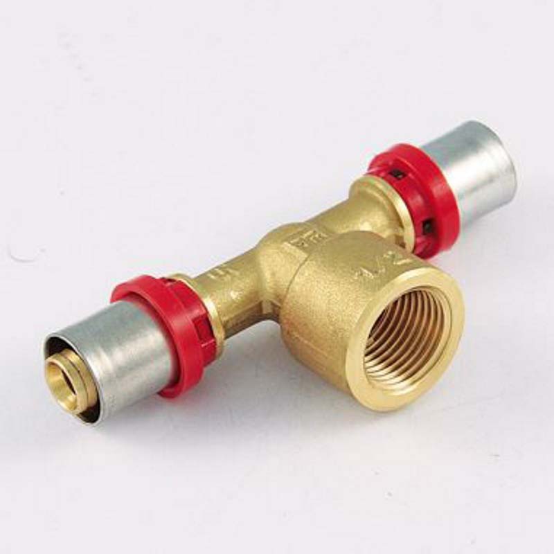 Тройник (ВР) 20 x 1/2" x 20 под пресс для МП труб TIEMME