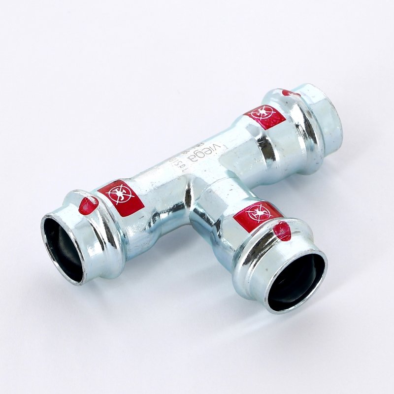 Тройник пресс 18 оцинкованная сталь Prestabo VIEGA