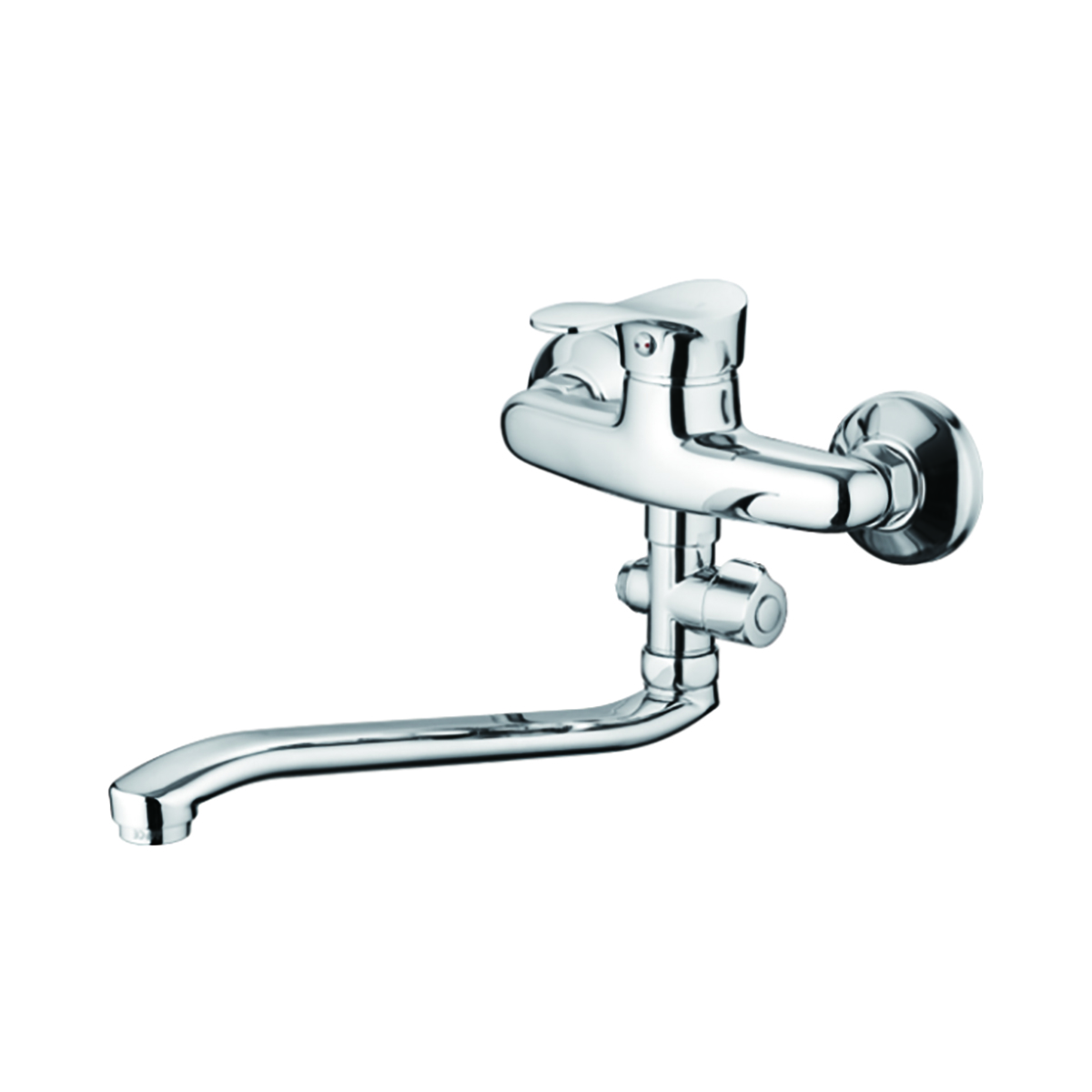 Смеситель для ванн f2114-b длинный поворотн. излив, хром (1/10) "frap"