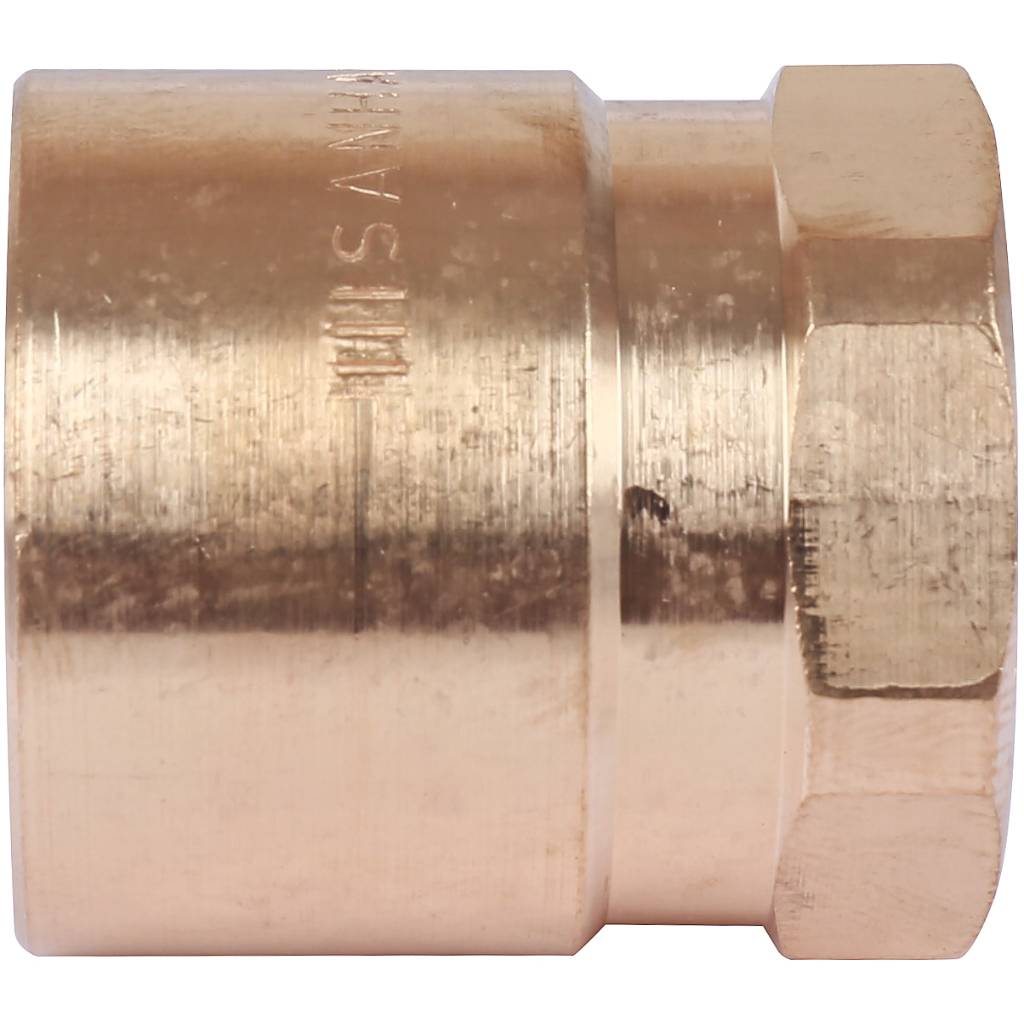 Муфта 28х3/4" переходная (ВР) под пайку с внутренней резьбой SANHA бронзовая 142702834