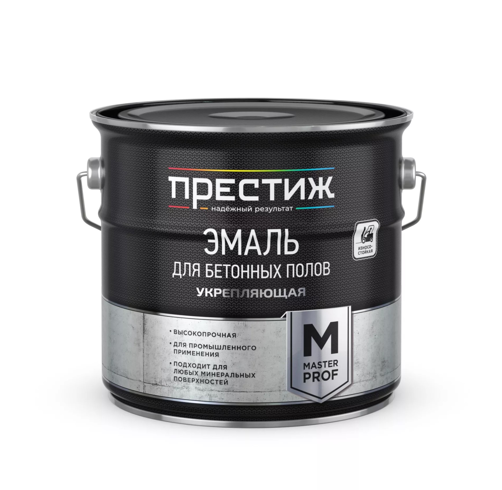 Эмаль для бетонных полов серая  4 кг (1/4) "престиж"