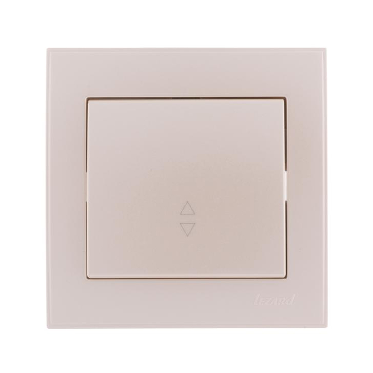 Выключатель "rain" 1 кл. проходной, жемчужно-белый металлик (1/10/120) "lezard" 703-3030-105