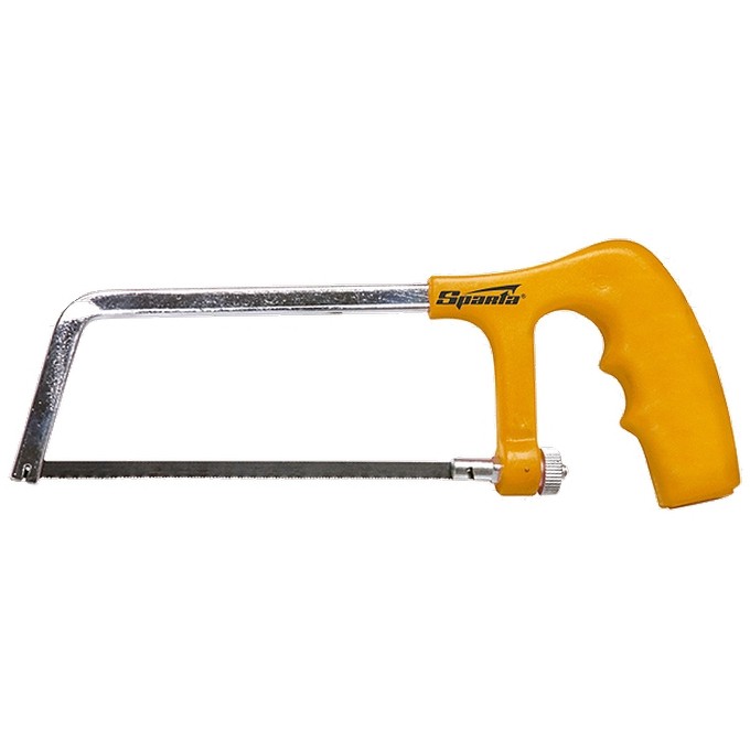 Ножовка по металлу, 150 мм, пластмассовая ручка, хромированная Sparta (775225)
