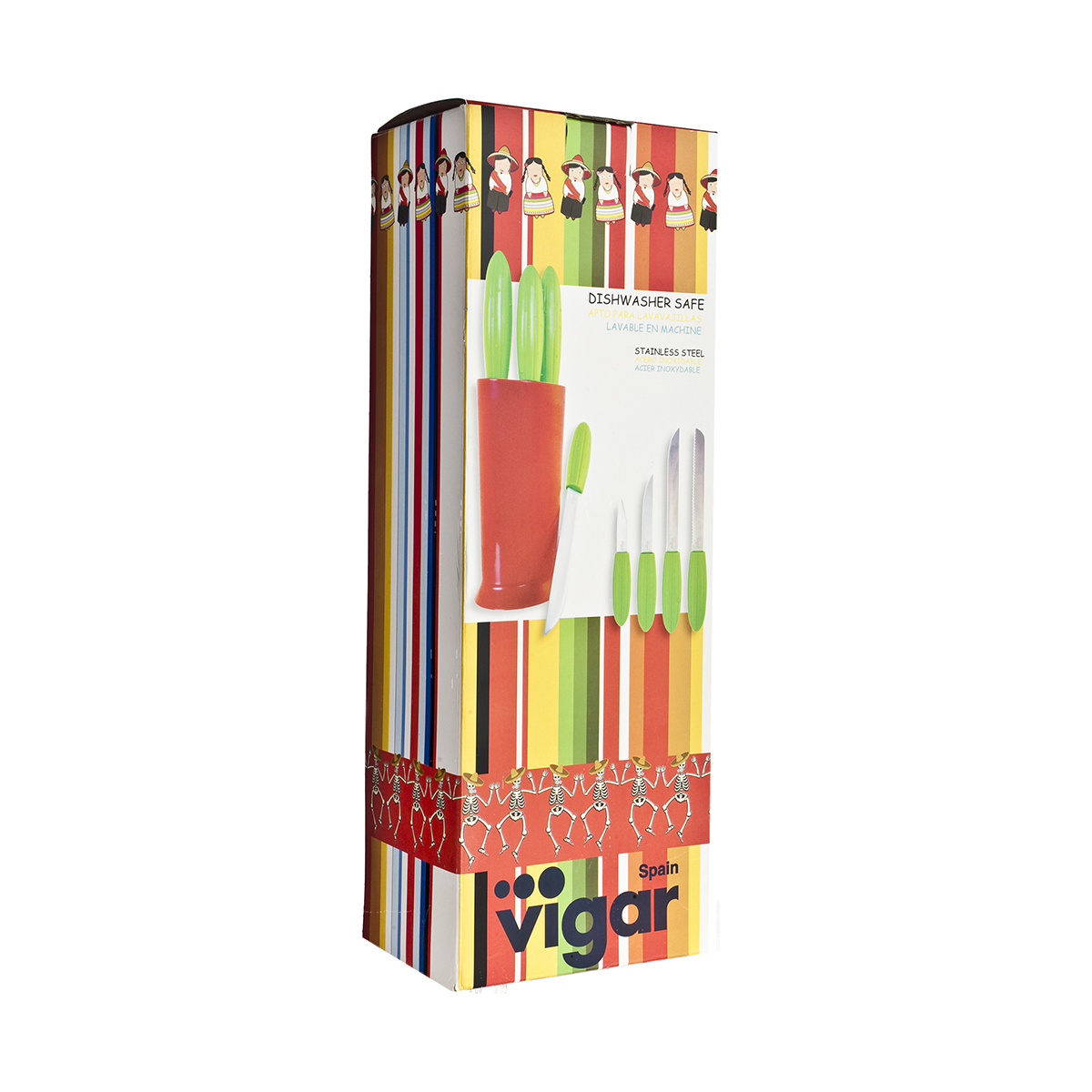 Набор ножей "cactus" на подставке (1/6) "vigar" 1849