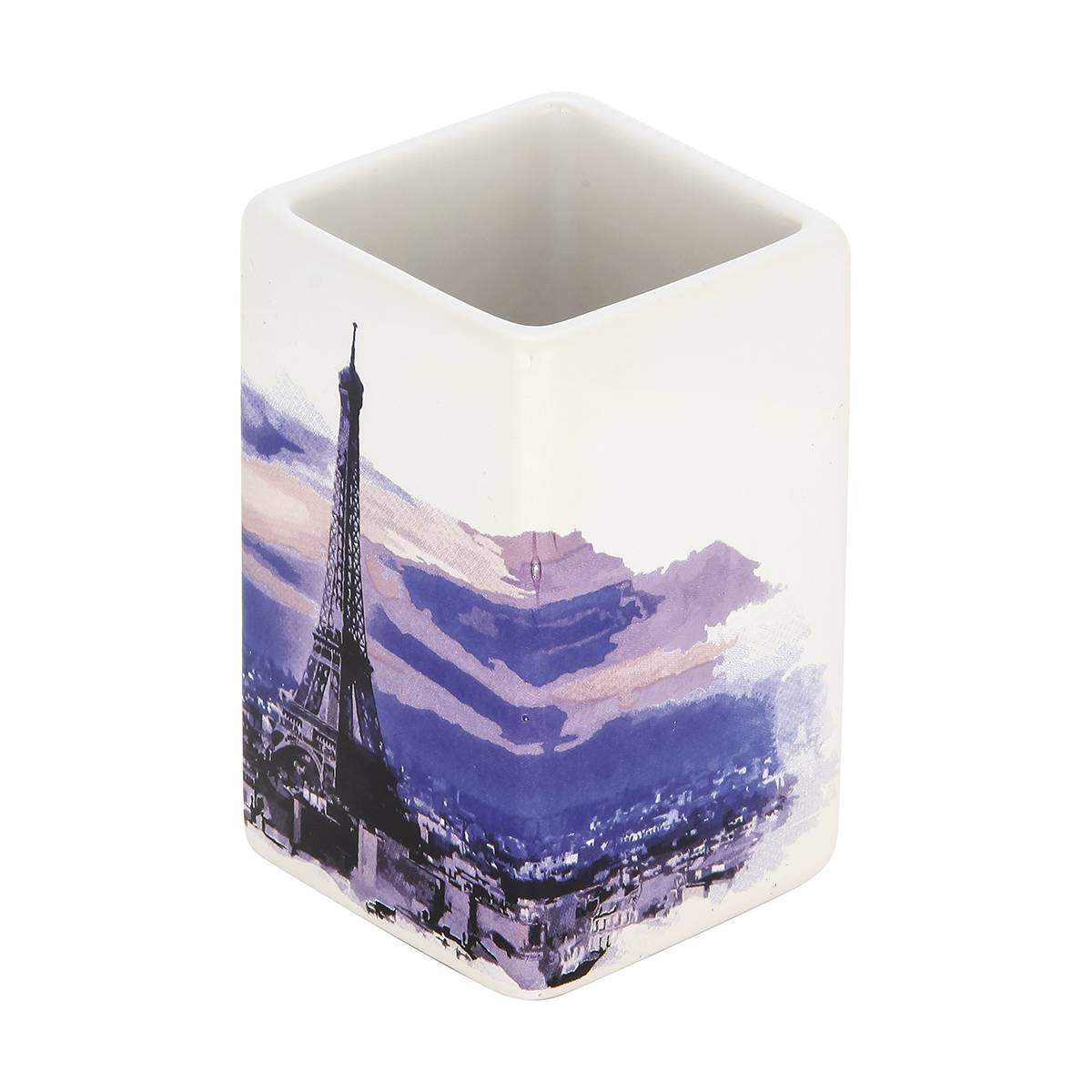 Стакан для ванной комнаты "париж" tu-p, керамика (1/4/24) "рыжий кот"