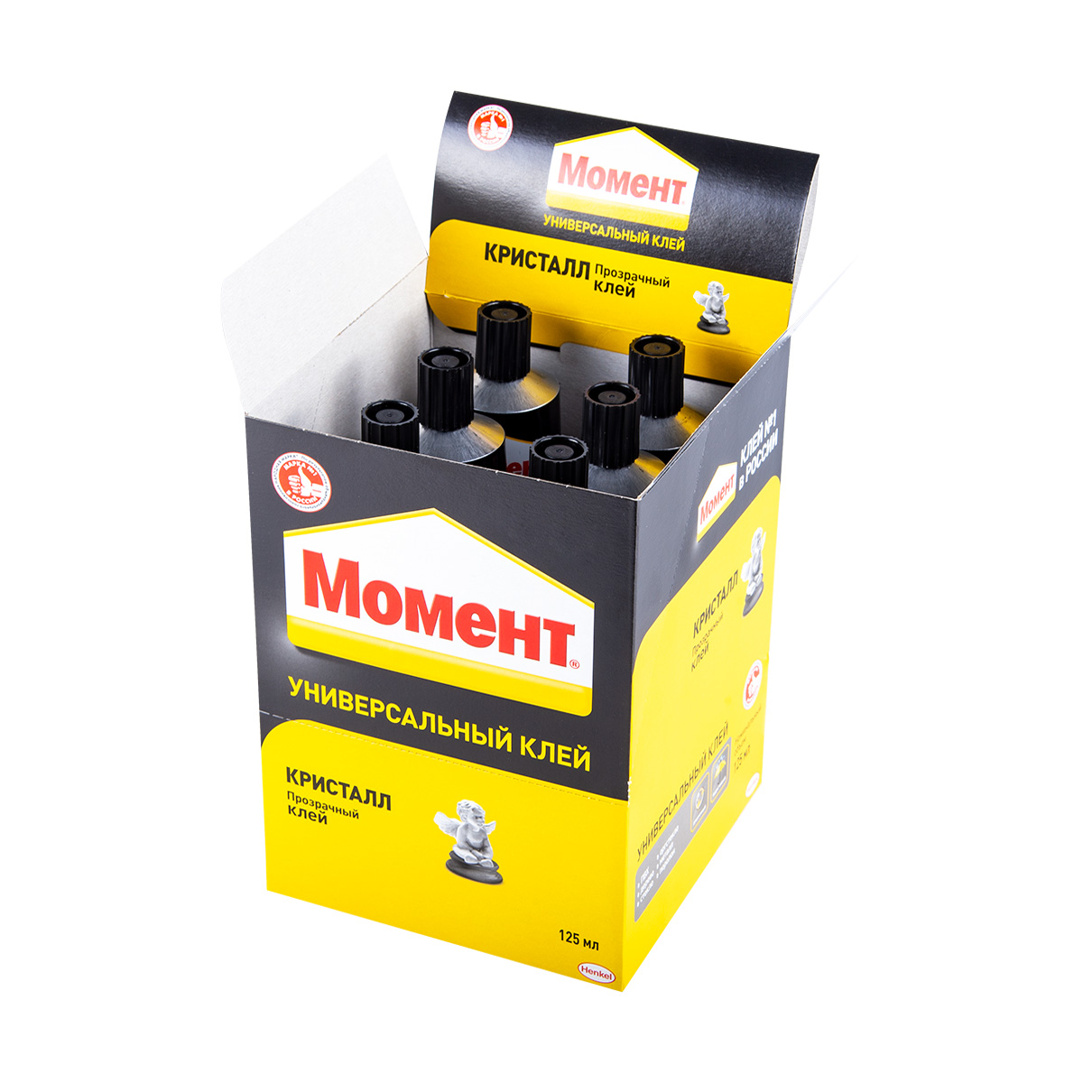 Клей момент кристалл  125 мл в шоу-боксе (6/48)  хенкель