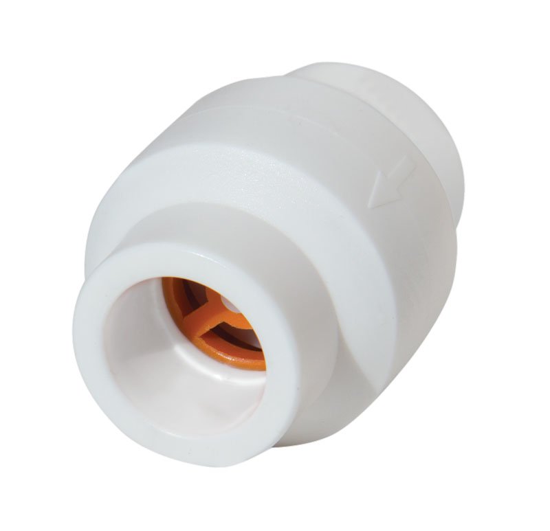 Клапан обратный KALDE 20 мм полипропиленовый PP белый