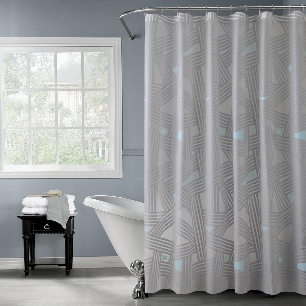 Штора для ванной 180*180 см (peva) "sharp" (1/20) "swensa" swc-50-12