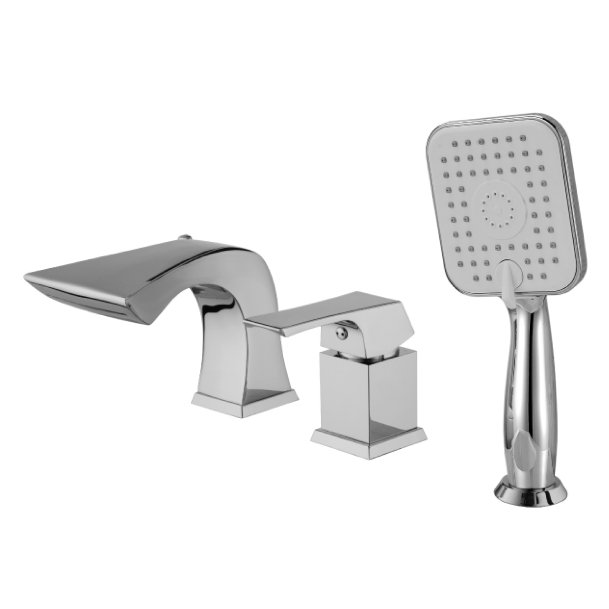 Смеситель для ванн "unit"  lm4545c  (встраиваемый) на 3 отверстия  (1/4) "lemark"