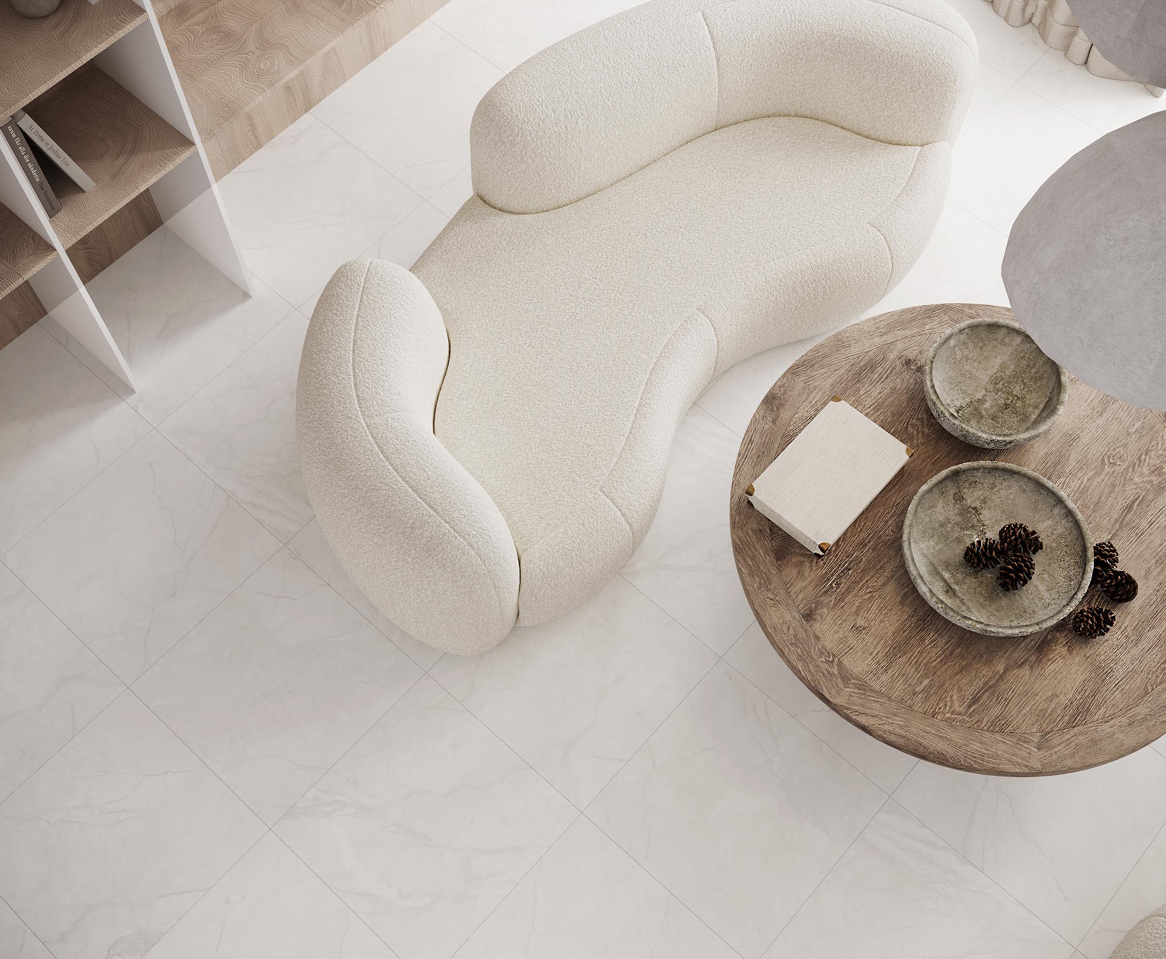 Antalya bianco керамогранит полированный 60x120