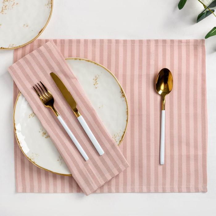 Салфетки столовые "этель" 45*35 см набор 2 шт. (пудровый) (1/150) 6582118