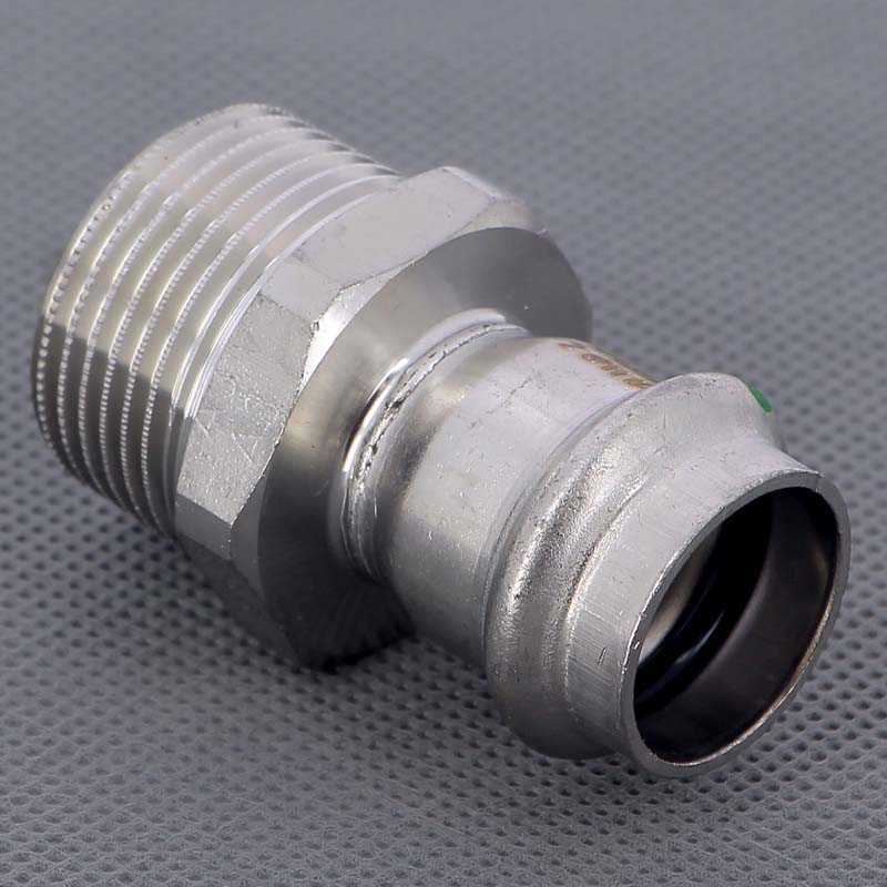 Муфта пресс-Н 22х1" нержавеющая сталь Sanpress Inox VIEGA