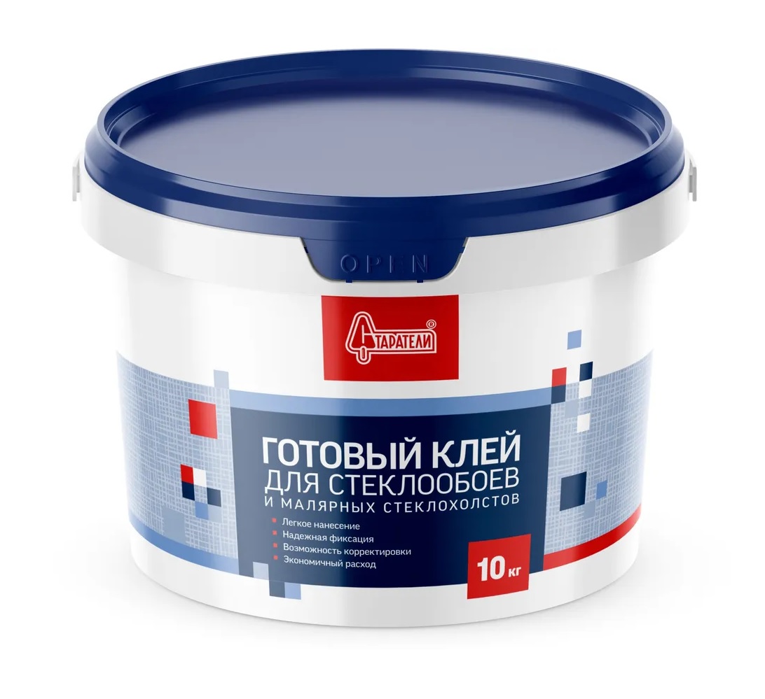 Готовый клей для стеклообоев и малярных стеклохолстов СТАРАТЕЛИ 10 кг