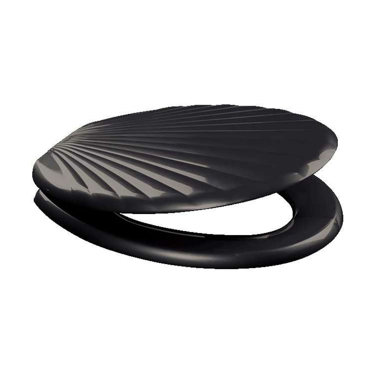 Сиденье для унитаза "люкс" черное матовое (1/13) "orio" кр3-14