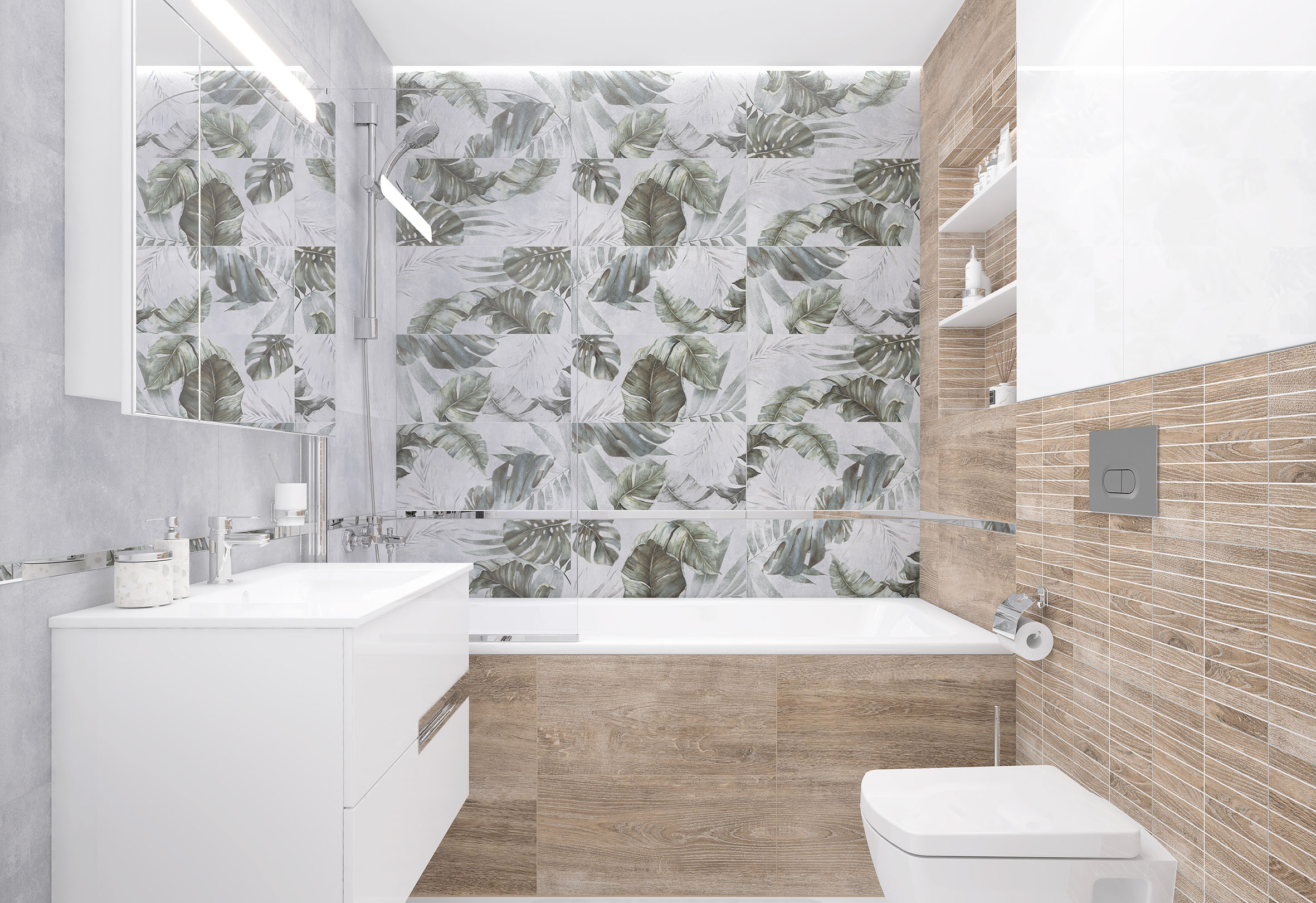 Etnis мозаика серый 18-00-06- 30x60