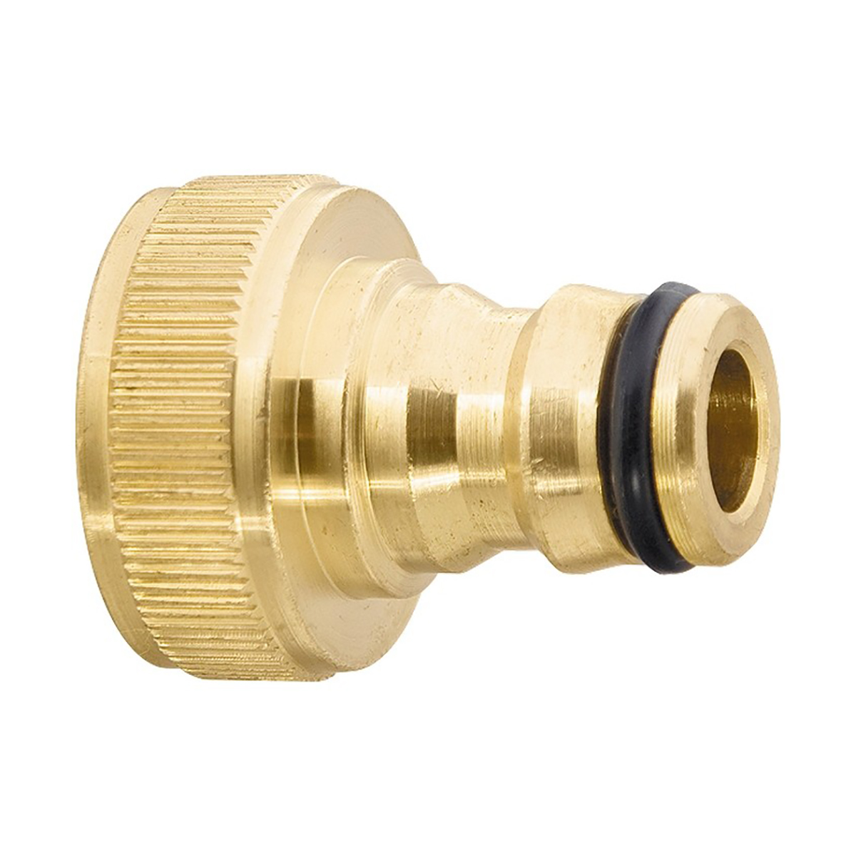 Адаптер для шлангов с внутренней резьбой 1/2"-3/4" латунный, с переходником (1/96) "palisad"