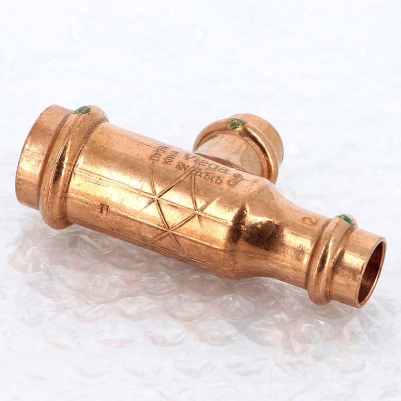 Тройник пресс медный Profipress VIEGA 22х15х15