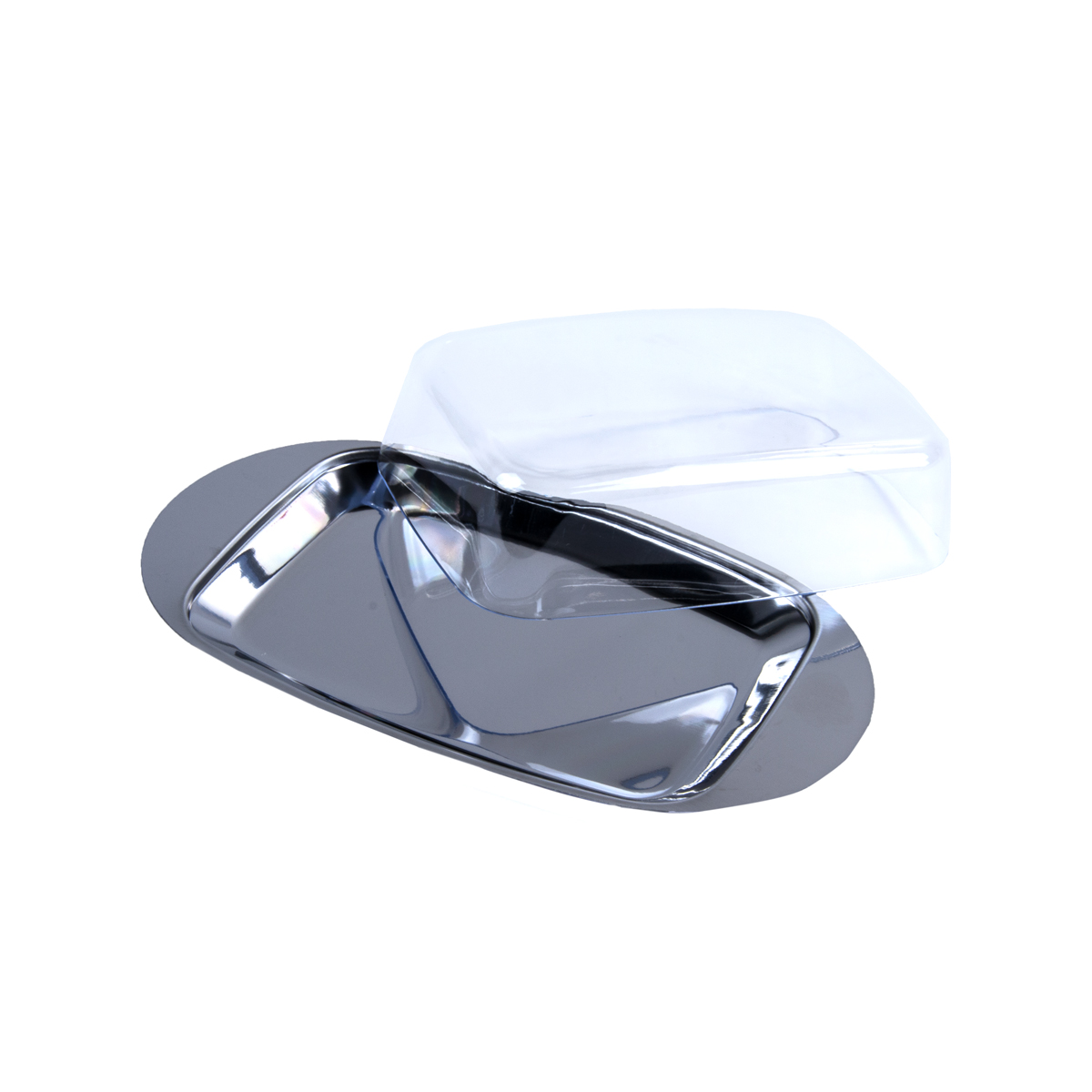 Масленка нержав. "oliatore" 18*11*4 см, пласт. крышка (1/6/30) "mallony"