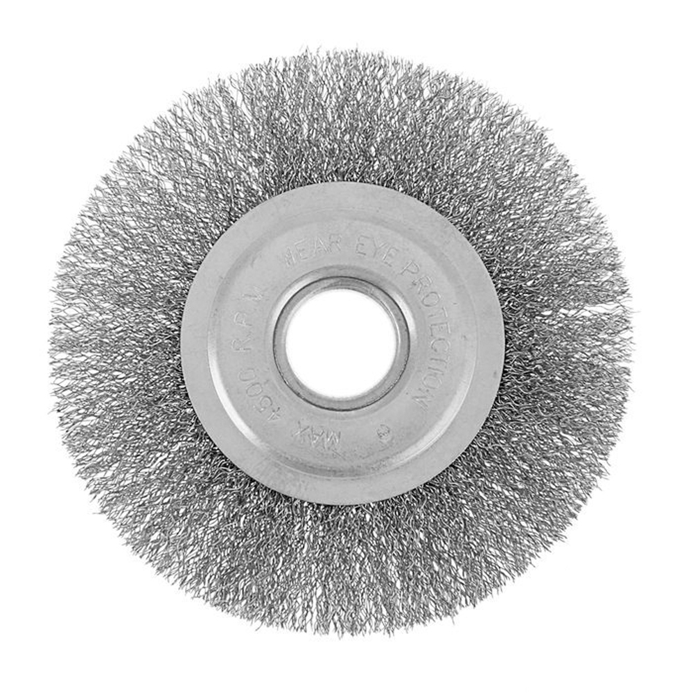 Щетка для ушм плоская 150 х 22,2 мм, латуниров. провол. (1/60) "кедр" 151-0150