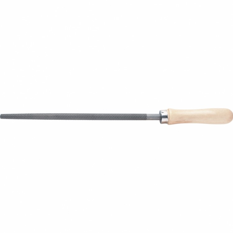 Напильник круглый, 250 мм, деревянная ручка Сибртех (16129)
