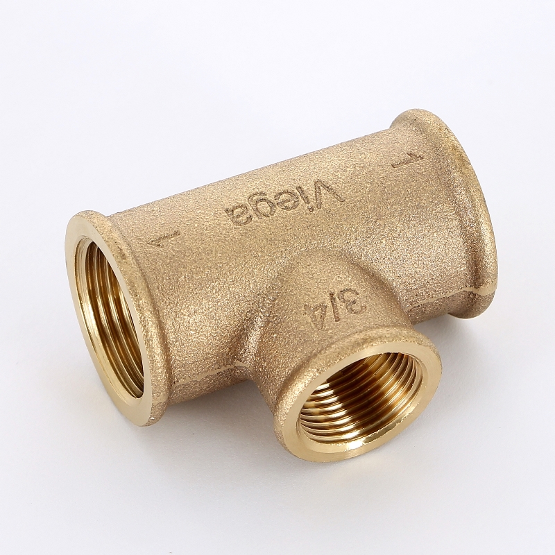 Тройник резьбовой (ВР) 1" x 3/4" x 1" бронза VIEGA (264420)